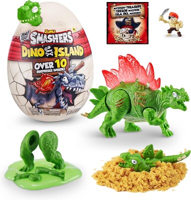 Smashers Dino Island Mega Egg Stegosaurus by ZURU ***2 Pack***BRAND NEW***