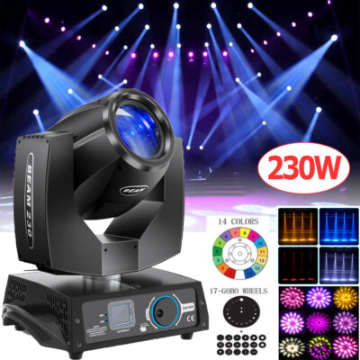 230W 7R LED Moving Head Light DMX Beam Sharpy Stage Lighting 16+8 Prism DJ Disco