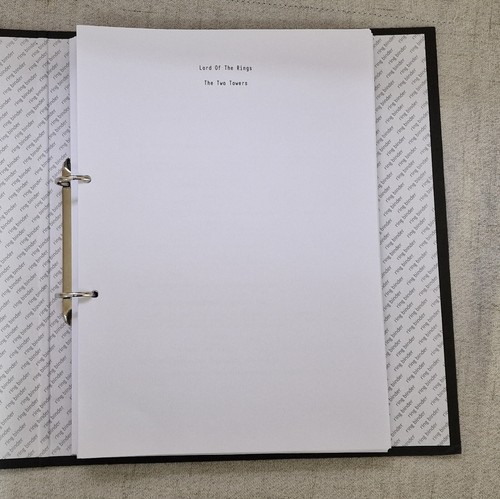 Herr der Ringe - Die zwei Türme Filmdrehbuch.