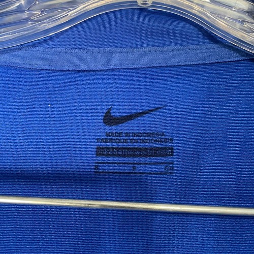 Nike blau sportliche Aktivkleidung Trainingskleidung durchgehender Reißverschluss Pullover Herren Größe Small - Bild 4 von 9