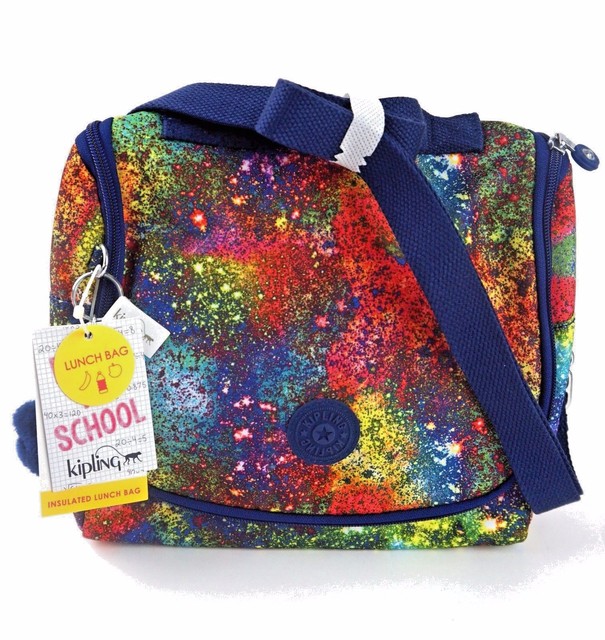 Kipling Kichirou Lunch Bag Multi Splatter Jaxton Monkey Ac7256 Ebay Kipling Kichirou Lunch Bag Good Luck Charm Ac7256