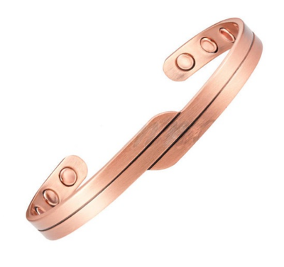 Bracelet Magnétique En Cuivre - Aimants 3000 Gauss - Bien-être (douleurs, Stress) - Neuf