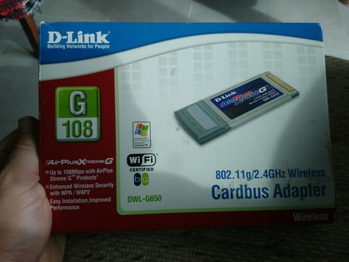 dlink dwl g650 boxed pcmcia wifi - Picture 5 of 5