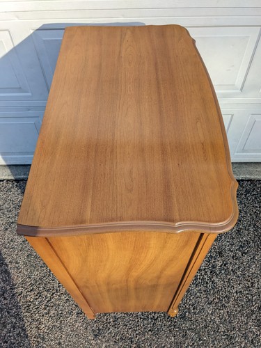 Vintage Dixie Furniture French Provincial Maple High Boy Dresser, 880-7 Chest - Picture 20 of 23