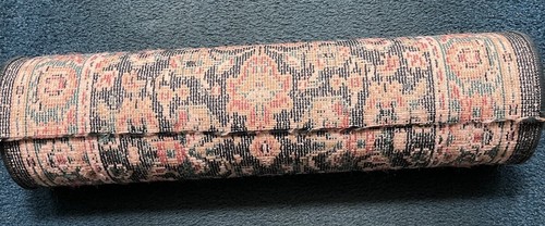 Antique Vintage Oriental Rug Runner 27”x 11ft Hand Knotted Floral/Geo Blend Pics - Bild 7 von 16