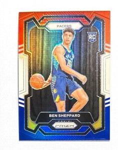 Ben Sheppard ~ 2023-24 Panini Prizm ~ Rookie Red White Blue Prizm #172