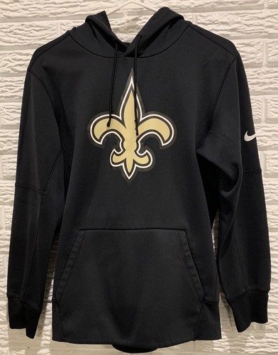 Nike New Orleans Saints Hoodie/Kapuzenpullover, Gr. Small, schwarz, Tasche - Bild 1 von 9