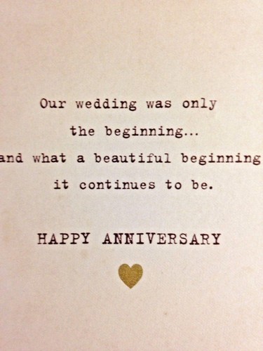 OUR 1st WEDDING ANNIVERSARY Card, for WIFE or HUSBAND, Hallmark 5 Choose 47a - Picture 12 of 12