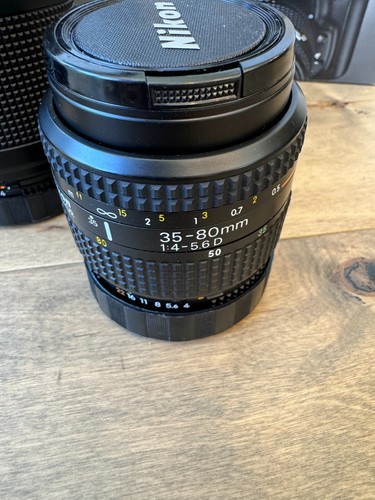 Nikon N50 35mm SLR Film Camera w/ 35-105mm & 70-210mm Lens + Bag, Filter & More! - Picture 14 of 24