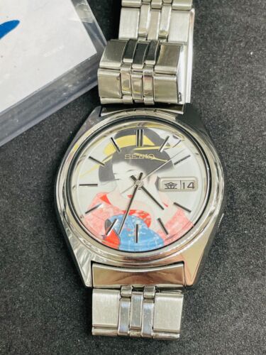 SEIKO 5 actus 7019-7430 UKIYOE Vintage Watch 1978 Automatic already maintained - Picture 2 of 20