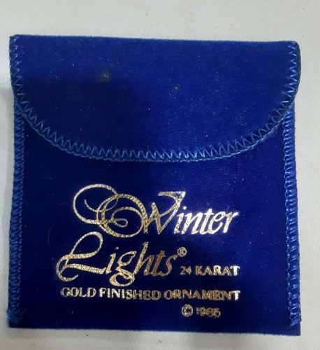 1985 Winter Lights Night before Christmas 24 Karat Gold Finished Ornament - Picture 2 of 2