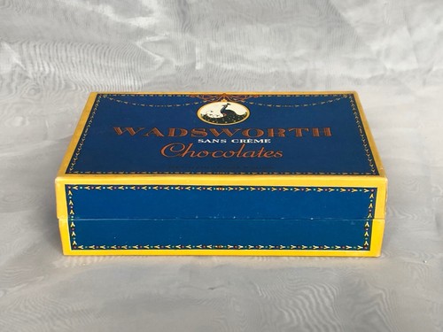 Vintage Chocolate Box Wadsworth Chocolate Newark NJ Art Nouveau Advertising Box - Picture 2 of 11