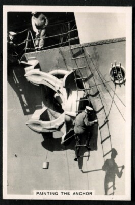 Tabakkarte, Seniorendienst, DIE MARINE, 1937, Gemälde der Anker, #46