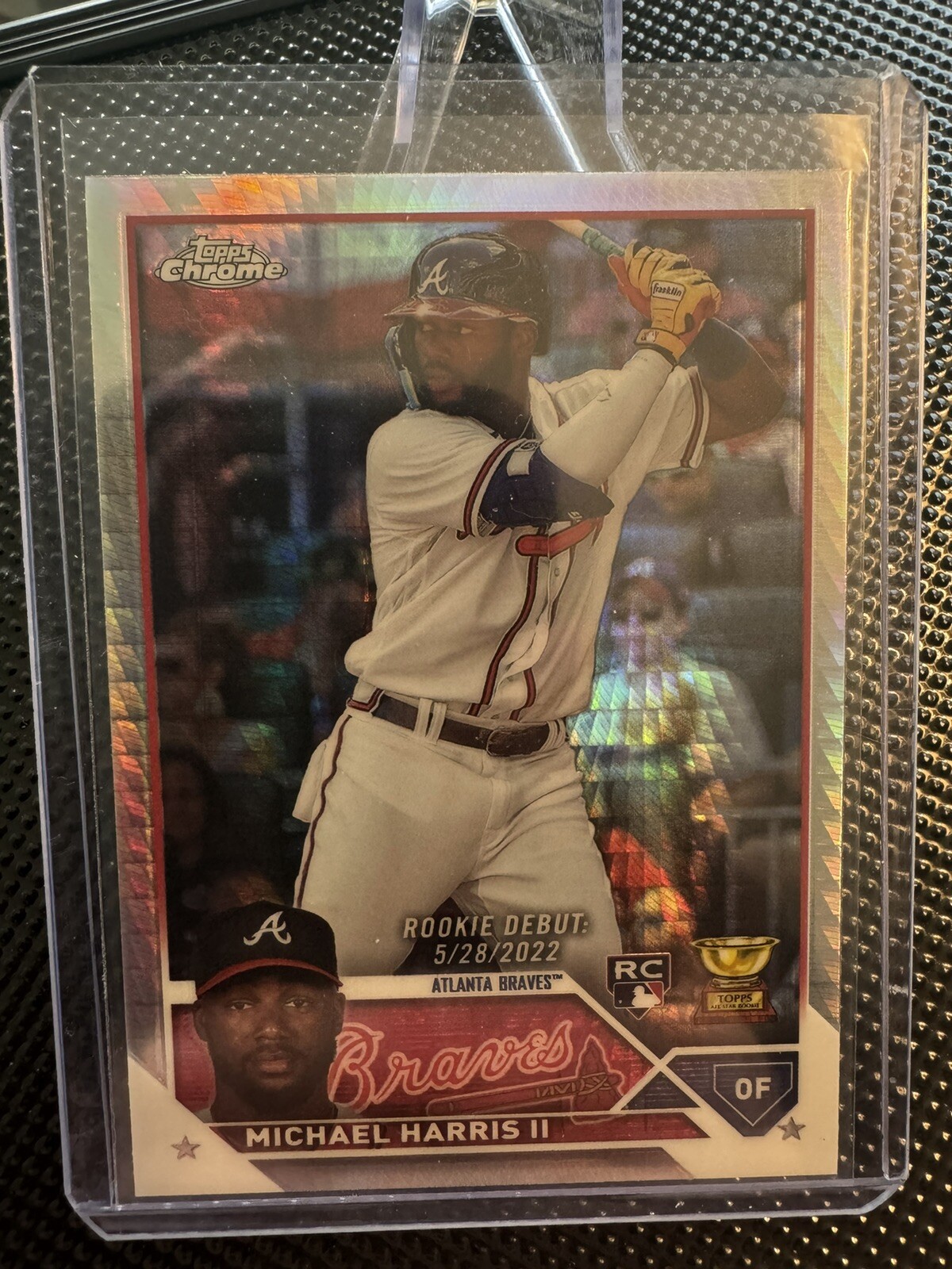2023 Topps Chrome Michael Harris II RC Hyper Prism Refractor #79 Atlanta Braves