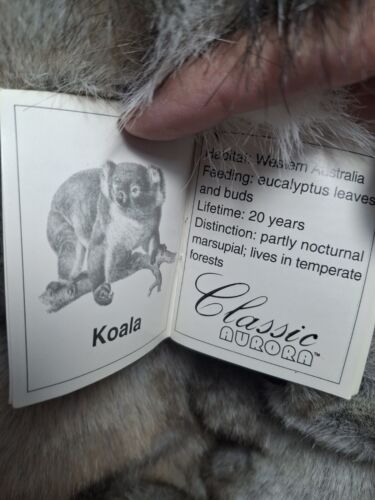 Rare 1997 Aurora Classic Koala & Baby Plush 15" Realistic Stuffed Animal Vtg Toy - Picture 11 of 18