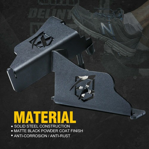 Par de pedales de bisagra de puerta exterior de acero para Jeep Wrangler JK 07-18 - Imagen 3 de 7