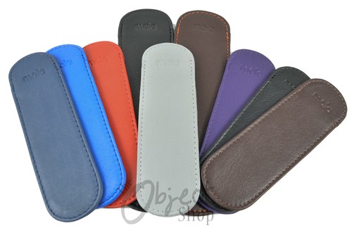 Mala Leather Small Pen Case Pouch Slip Sleeve Cover Holder E  Pencil Pocket - Picture 2 of 21