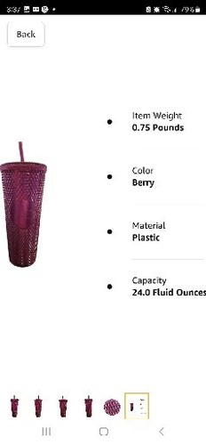 Starbucks Studded Tumbler - 24oz (Orange) - Picture 3 of 10
