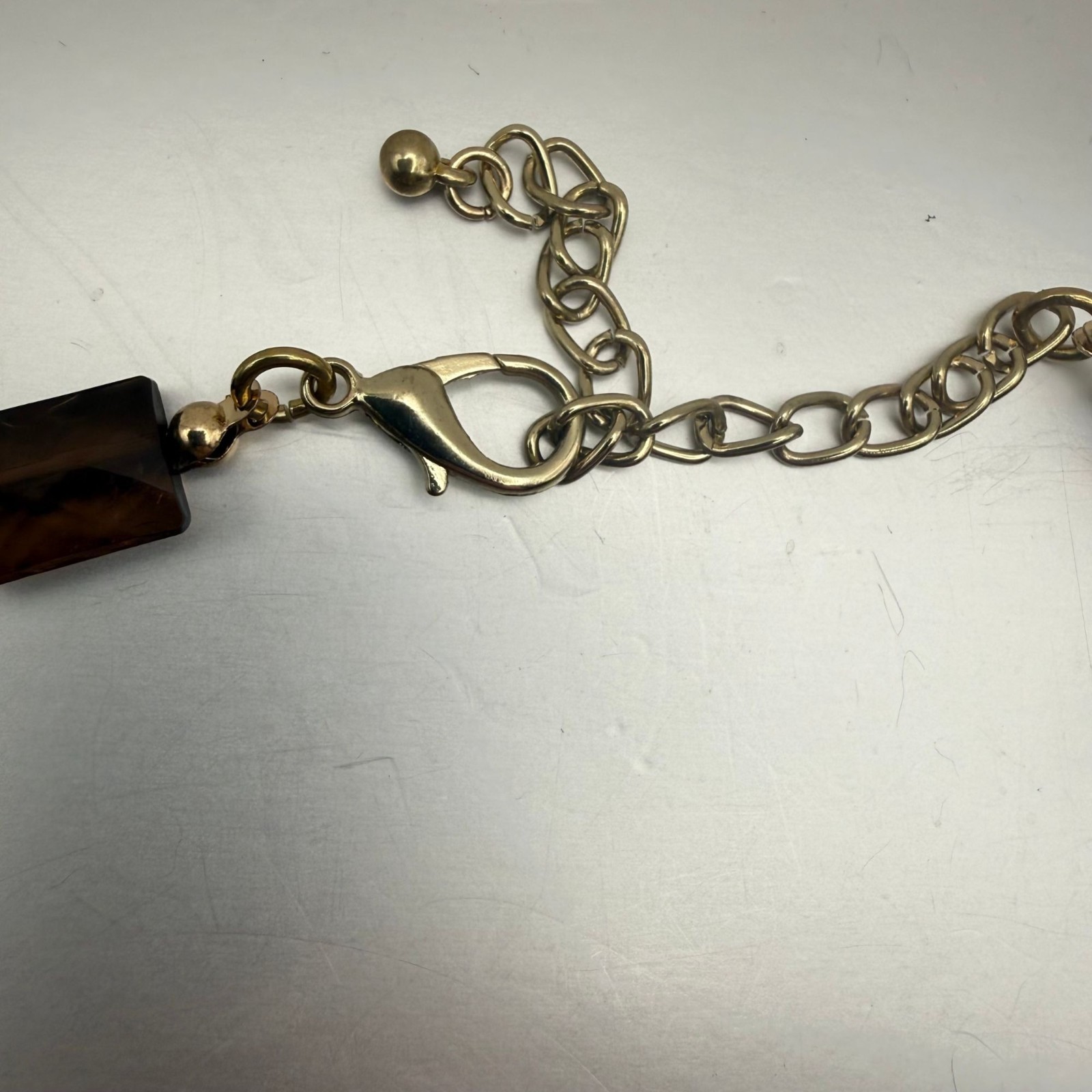 Bold Multicolor Statement Necklace Gold Tone Chun… - image 6