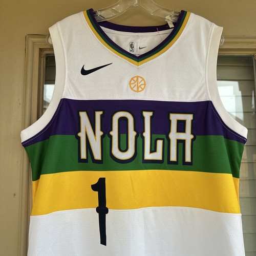 Camiseta Zion Williamson New Orleans Pelicans NOLA Swingman M Zatarain's Talla 44 - Imagen 2 de 9