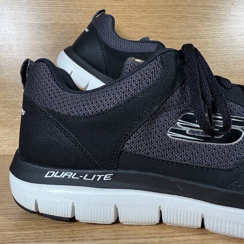 Zapatos para hombre Skechers talla 12 UK 'Flex Advantage 2.0' negros - (47.5 EUR) - Imagen 2 de 16