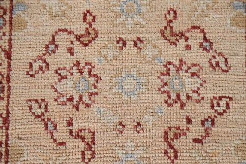 Vegetable Dye Oushak Peach/ Light Blue Handmade Accent Turkish Rug 2x3 Carpet - Bild 6 von 13