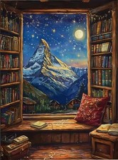 Moon Paint by Numbers Kit for Adults Beginner,Book Paint by Number Kits on Ca...