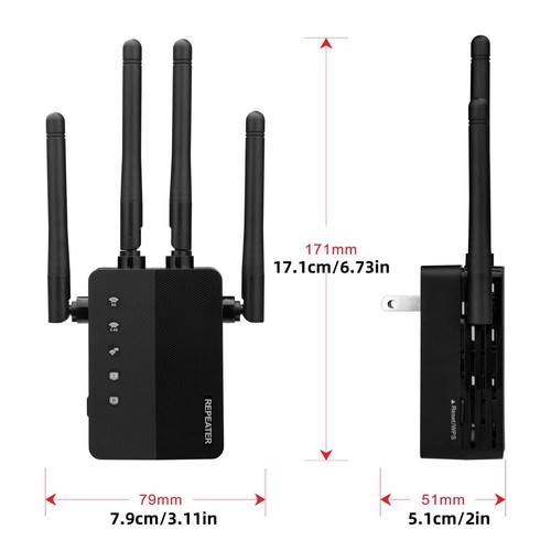 2.4GHz, 5.8GHz 1200Mbps WiFi Range Extender For Windows Vista/XP/2000/7/8/10 - Picture 15 of 15