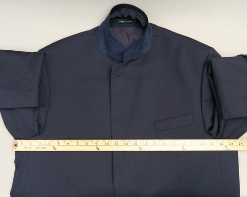 Lauren Ralph Lauren Blazer 46R Navy Wool 2-Button Sport Coat - Picture 14 of 15