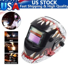 True color Solar Auto Darkening Welding Helmet Arc Tig Mig Grinding Hood