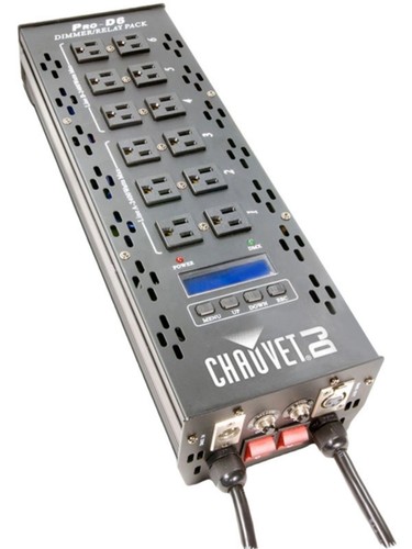 Chauvet DJ PRO-D6 DMX 512 6-Channel Dimmer / Relay Switch Pack 20 Amp Connector - Picture 4 of 4