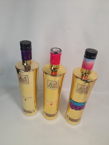 3 X au vodka empty bottles Inc Bubblegum Crafting Prop Repurpose Collectable - Picture 10 of 18