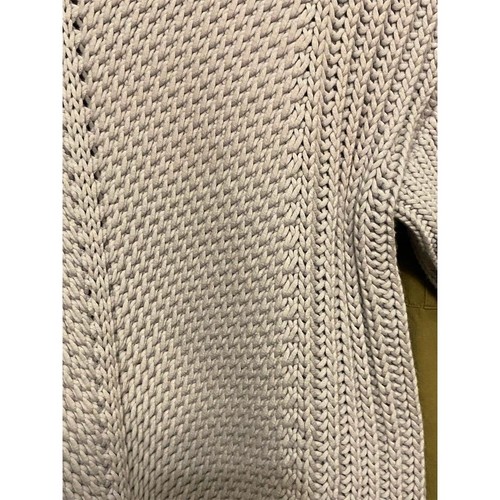 Banana Republic Women's XS Gray Chunky Cable Knit Pullover Sweater - Picture 4 of 11