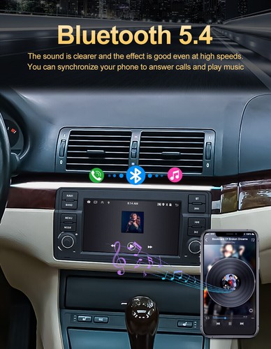7" Android 13 Car Stereo Radio Carplay GPS Navi For BMW E46 320i 323i 325i - Picture 8 of 12