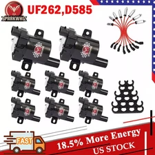 8 Performance Ignition Coil UF262&Spark Plug Wire Set For Chevy GMC Sierra Yukon