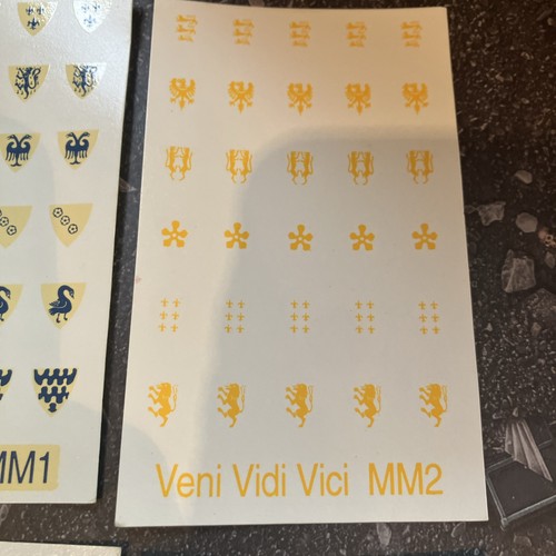Veni Vidi Vici Scudo Trasferimenti Giochi di Guerra Medievali RPG da Tavolo - Foto 3 di 5