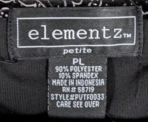 Elementz Petite PL women's embellished jacket preowned - Picture 3 of 5