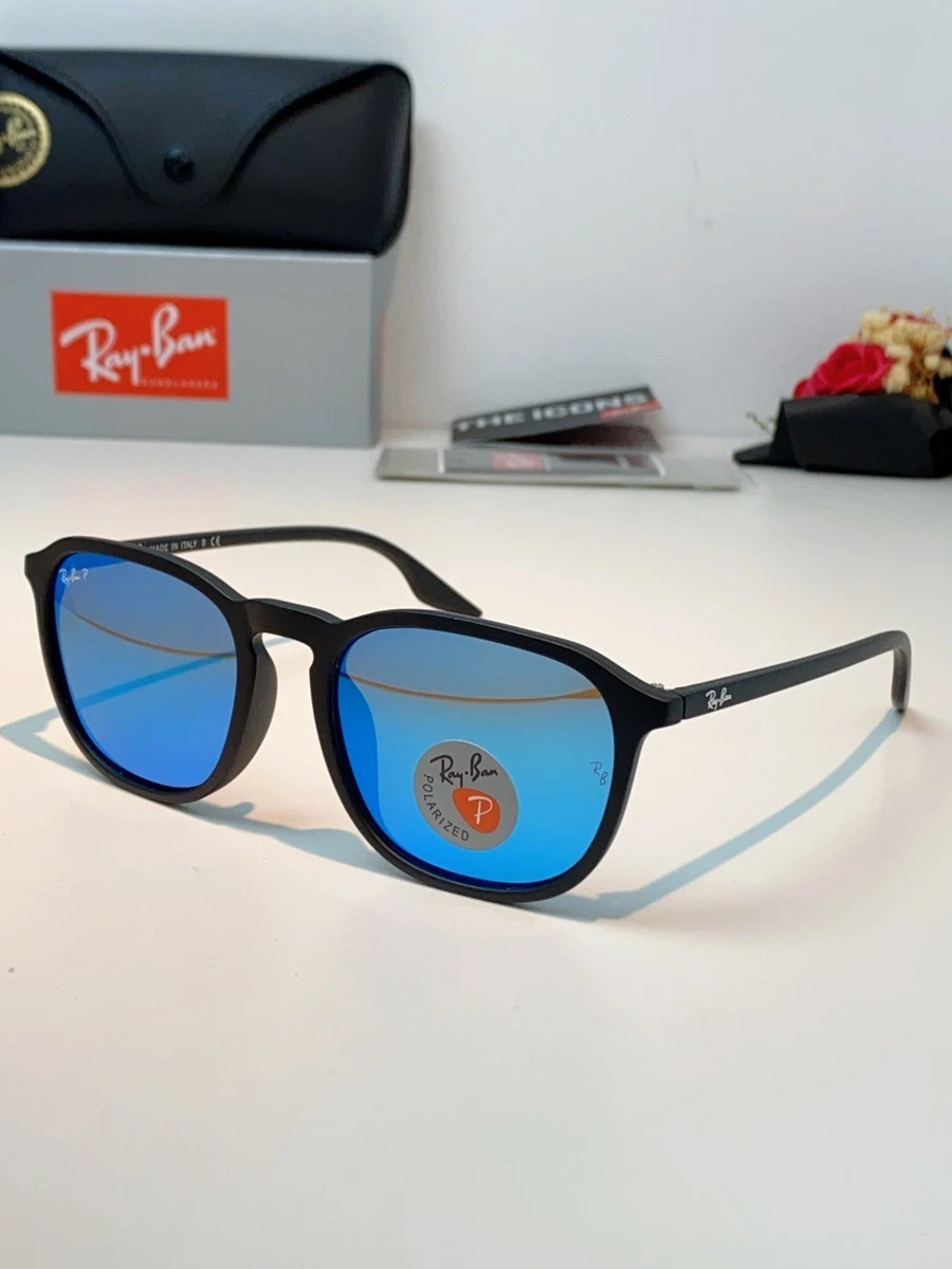 Ray-Ban Blue Plastic Frame Sunglasses for Men for sale | eBay display picture 2