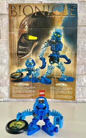 Bionicle Tohunga Set of 6: 1388, 1389, 1390, 1391, 1392, 1393 w/Disks & Posters