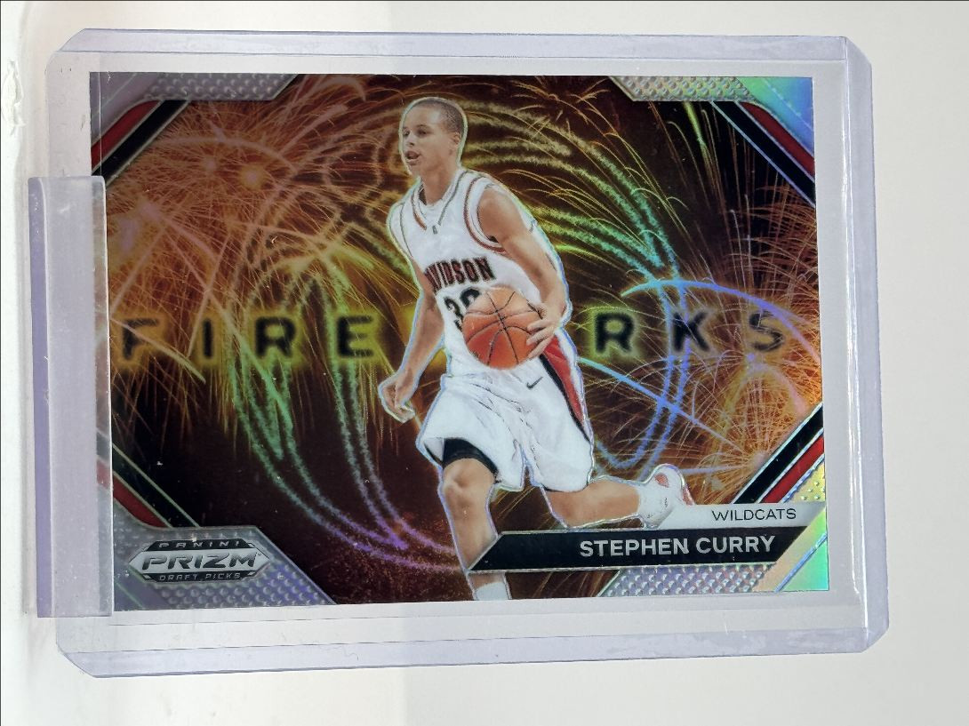 STEPHEN CURRY 2024-25 PANINI PRIZM DRAFT PICKS FIREWORKS SILVER #5 Q2444