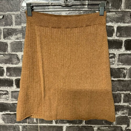 Free People Mod Wrap Skirt tan ribbed sweater SIZE MEDIUM M