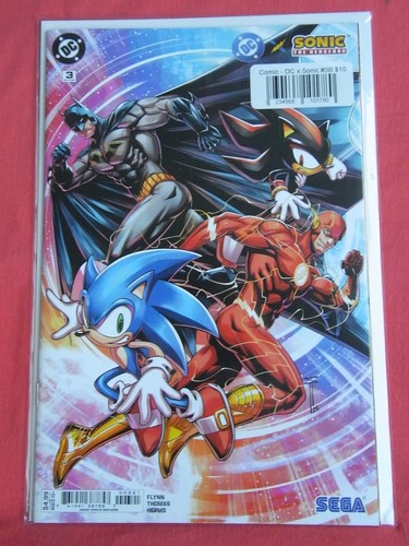 DC X SONIC The HEDGEHOG #3 - Cover B by Serg Acuna. (IDW 2025 series)
