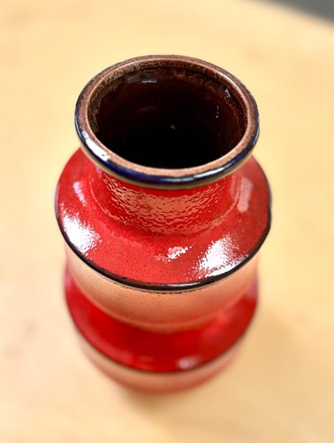 Vintage Scheurich ceramic pagoda red west german pottery 70s-Mid Century/Retro - Picture 7 of 16