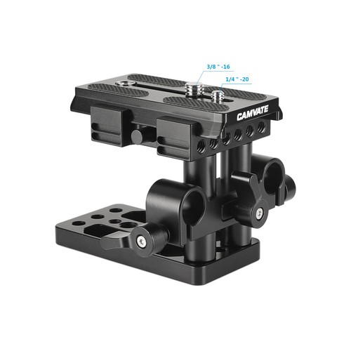 CAMVATE Stativhalterung Manfrotto-Stil Grundplatte mit 15 mm LWS Stangenklemme für Käfig - Bild 22 von 25