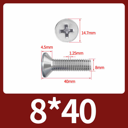 Phillips Countersunk Screw Flat Head Bolts 304 Stainless Steel M1/M1.2...-M10 - Picture 228 of 249