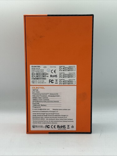 Oukitel WP39 5G Smartphone Outdoor Android 14 Rugged Face 11000mAh | 24+256GB - Picture 2 of 5