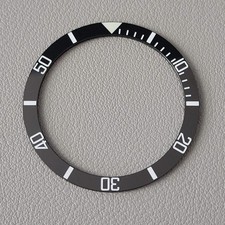 SEIKO Bezel Insert SKX007 / SUB Black Ceramic Flat C3