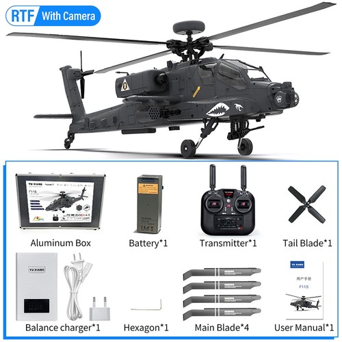 YXZNRC F11S Helicopter Apache GPS 2.4G 6-Axis Gyro 9CH Flybarless 3D Brushless - Picture 21 of 23