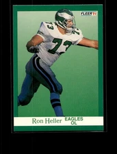 1991 Fleer #328 Ron Heller Philadelphia Eagles Football Card Offensive Line NFL