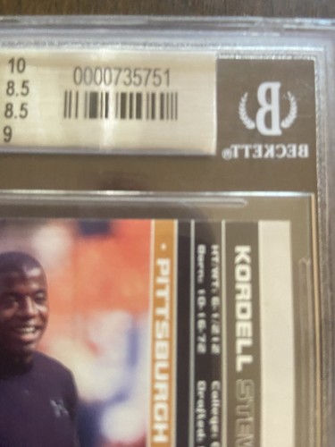 2000 Pacific Revolution Kordell Stewart #75 Silver 23 /85, BGS 8.5 Super rare!!! - Picture 4 of 5